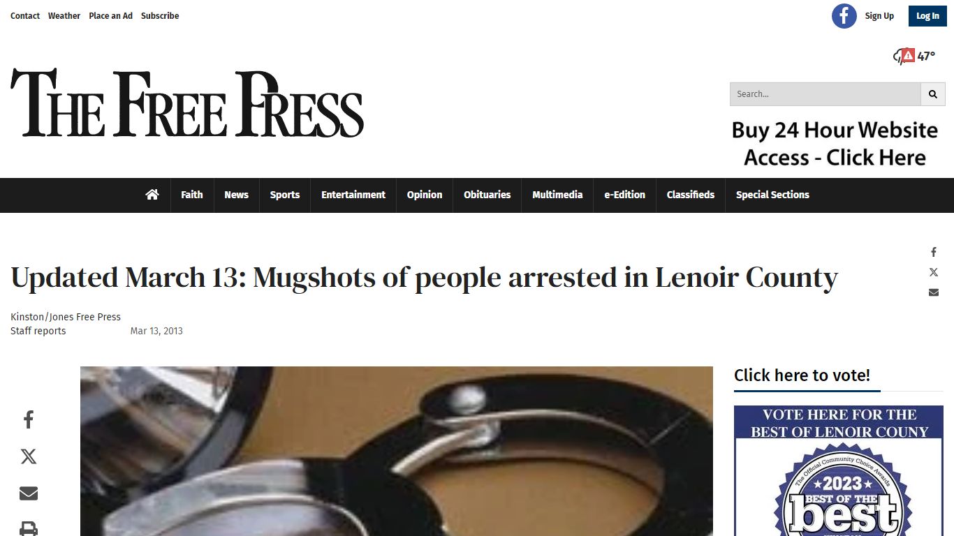 Updated March 13: Mugshots of people arrested in Lenoir County